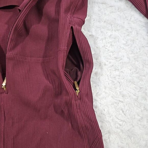 Athleta x Alicia Keys Small Goddess Bodysuit Red Spiced Jumpsuit Womens 450639 - Picture 4 of 11